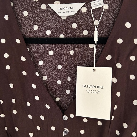 Seraphine | Maternity & Nursing Button-Through Dress | Size: 2 | NWT - Picture 6 of 6